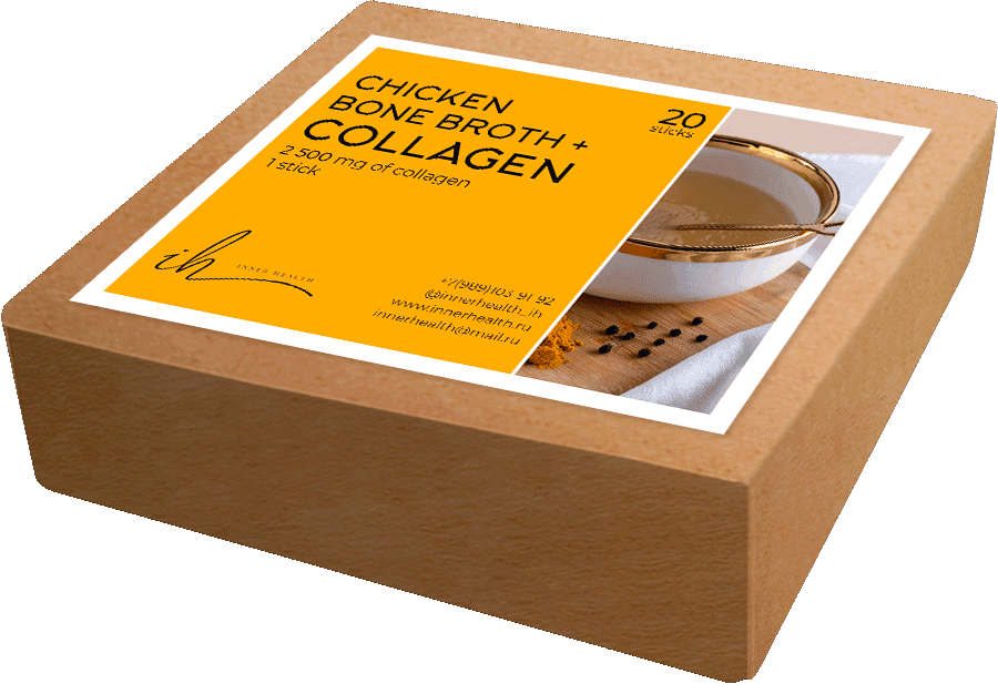 Пептиды костного бульона + коллаген, стики, 20шт. INNER HEALTH