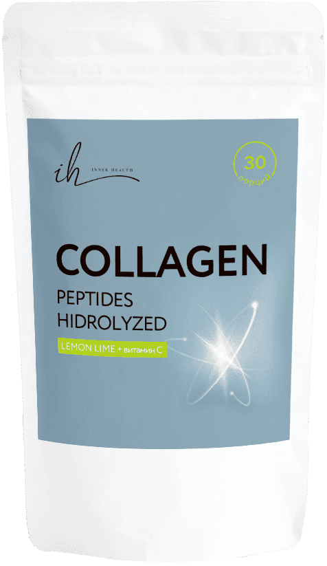 Гидролизованный куриный коллаген, лимон и лайм, порошок, 90 г. INNER HEALTH