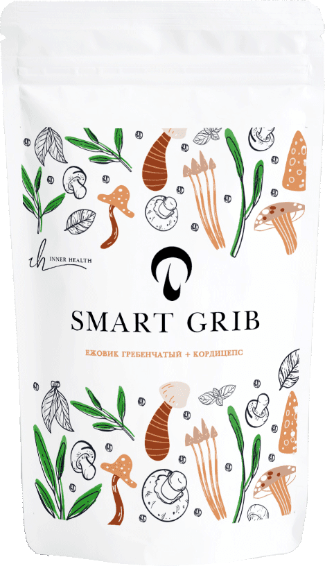 Ежовик гребенчатый + кордицепс военный, порошок, 100 г. INNER HEALTH