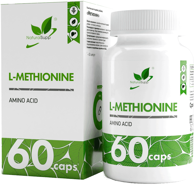 L - Метионин L - Methionine капсулы, 60 шт. NaturalSupp