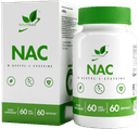 NAC (N-ацетилцистеин) НАК, вег. капсулы, 60 шт. NaturalSupp — фото 1