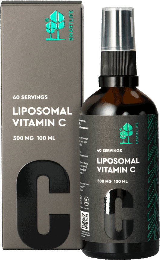 Липосомальный витамин С, дозатор, 100 мл. СМАРТЛАЙФ / Liposomal Vitamin C SMARTLIFE
