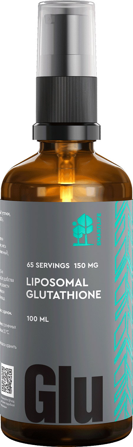 Липосомальный Глутатион, СМАРТЛАЙФ, флакон с дозатором, 150 мг/100мл. Liposomal Glutathione, SMARTLIFE