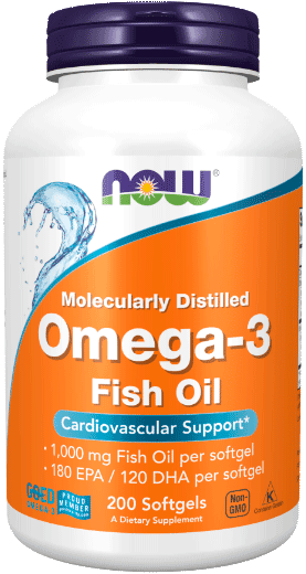 Омега-3 / Omega-3, 1000 мг, капсулы, 200 шт. NOW Foods