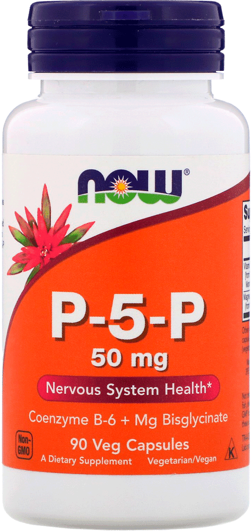 P-5-P / П-5-П, 50 мг, капсулы, 90 шт. NOW Foods
