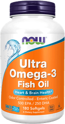 Ультра Омега-3 / Ultra Omega 3, капсулы, 180 шт. NOW Foods — фото 1