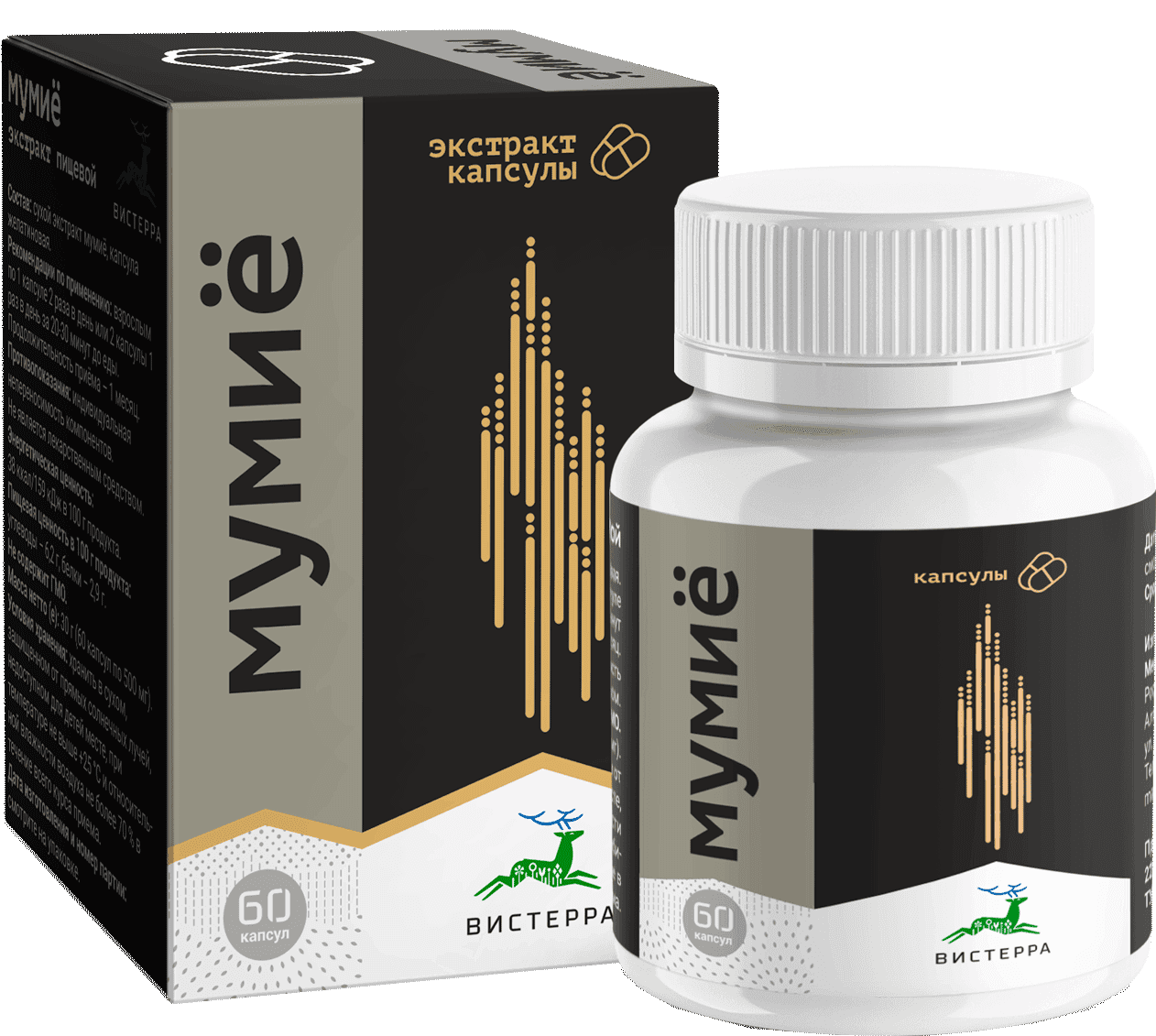 Мумиё, капсулы, 60 шт. ВИСТЕРРА