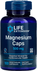 Магний Magnesium caps, вегетарианские капсулы, 100 шт. Life Extension — фото 1