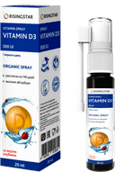 Витамин Д3 500 МЕ, спрей с клубничным вкусом, 20 мл. RISINGSTAR — фото 1