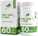 Кожа волосы ногти Skin hair nails, капсулы, 60 шт. NaturalSupp — фото 1